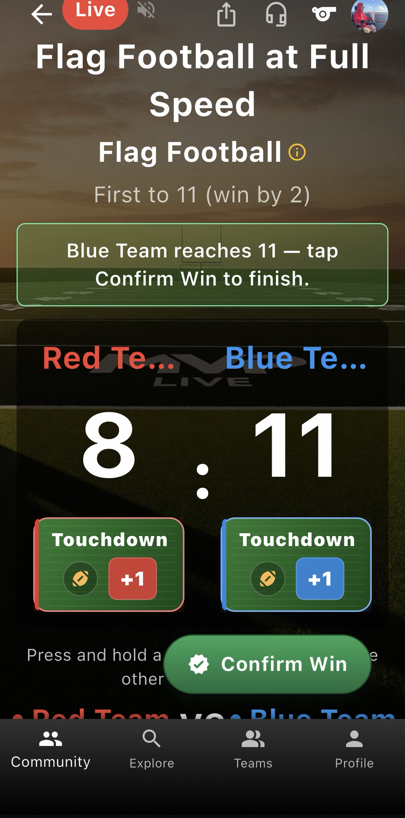 Official Flag Football Go Time